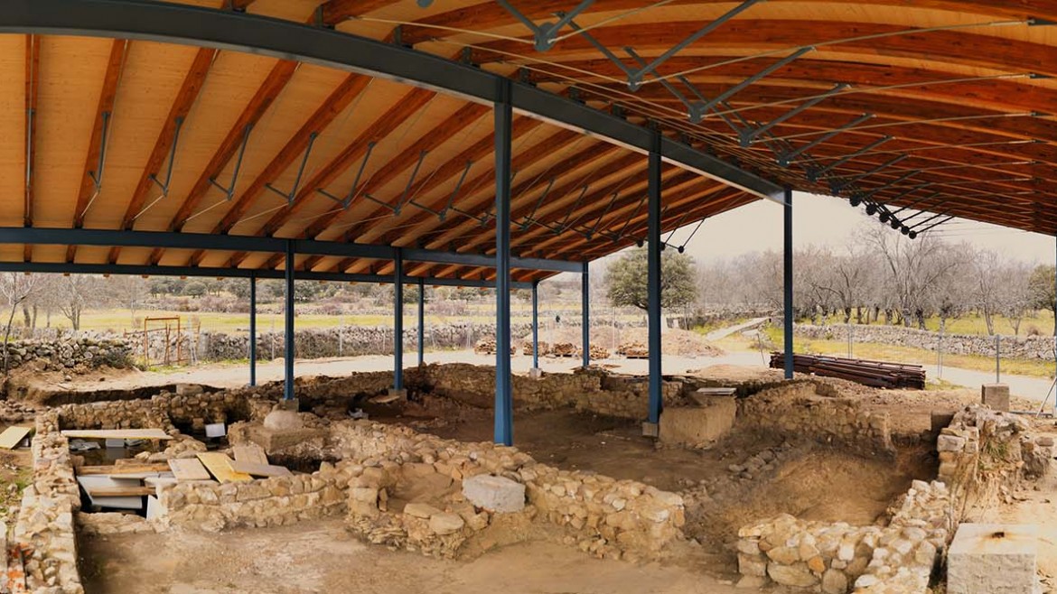 Restauración de patrimonio cubierta yacimiento El Beneficio
